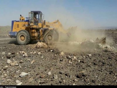 رفع تصرف 115هزار متر مربع اراضي ملي در”قيروكارزين