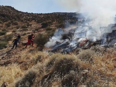آتش ارتفاعات هورز هنگام را فرا گرفت