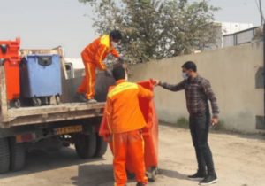 نصب مخازن زباله در امام شهر به منظور مدیریت پسماند زباله