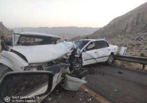 برخورد سه خودرو در قیروکارزین 5 مصدوم داشت