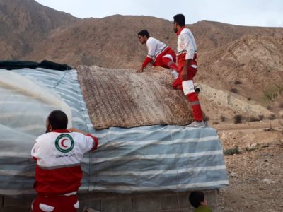 امدادرسانی به ۲۵ خانوار متاثر از طوفان و باران در قیروکارزین