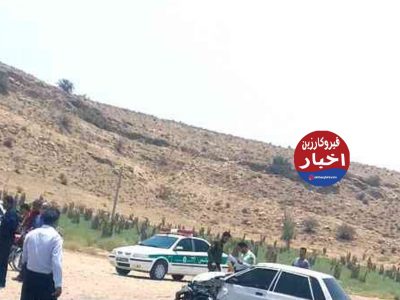 برخورد پرايد با موتور سیکلت یک فوتی و یک مصدوم بر جاي گذاشت