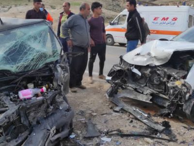 حادثه رانندگی در قیروکارزین با ۴ مصدوم