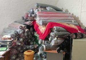 پارچه‌هاي قاچاق 90 ميلياردي در توقيف پليس قيروكارزين