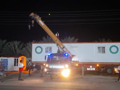 راه اندازی پایگاه موقت امداد و نجات بین شهری در قیروکارزین