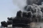 آتش سوزی گسترده انبار ضایعات در قیروکارزین
