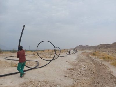 اجرای طرح آبیاری تحت فشار در سطح شهر کارزین
