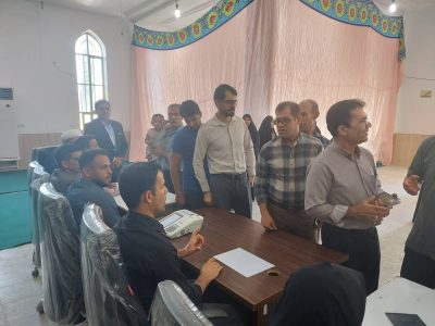 حضور پر شور مردم قیروکارزین پای صندوق رای