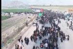 پیاده روی ۳۰ هزار نفری عزاداران اهل بیت در داراب
